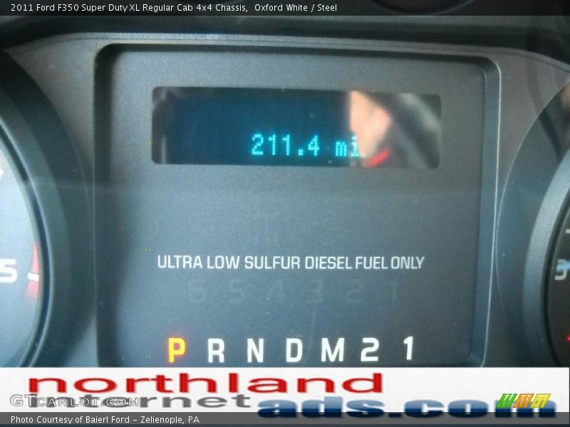 Oxford White / Steel 2011 Ford F350 Super Duty XL Regular Cab 4x4 Chassis