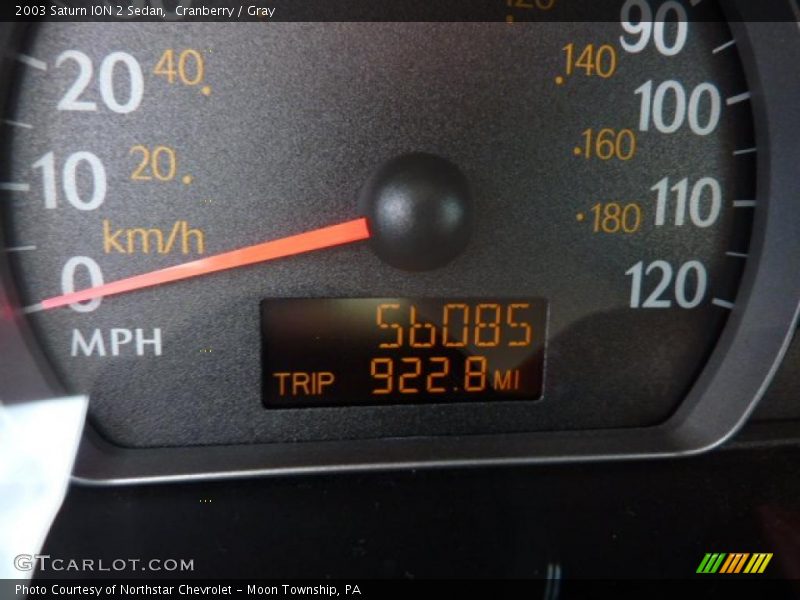 Cranberry / Gray 2003 Saturn ION 2 Sedan