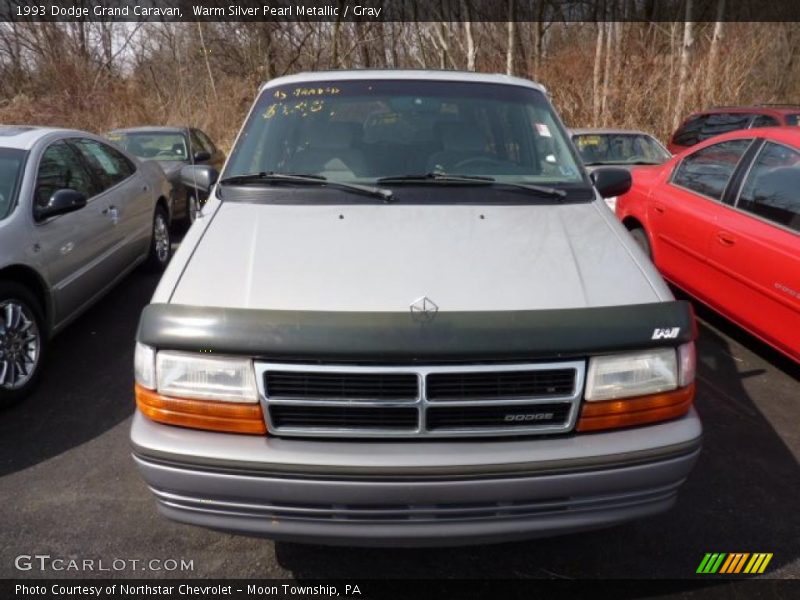 Warm Silver Pearl Metallic / Gray 1993 Dodge Grand Caravan