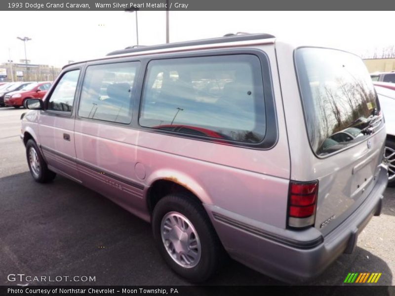 Warm Silver Pearl Metallic / Gray 1993 Dodge Grand Caravan