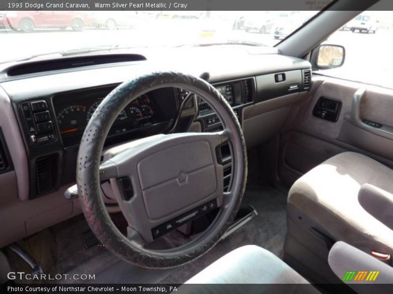 Warm Silver Pearl Metallic / Gray 1993 Dodge Grand Caravan