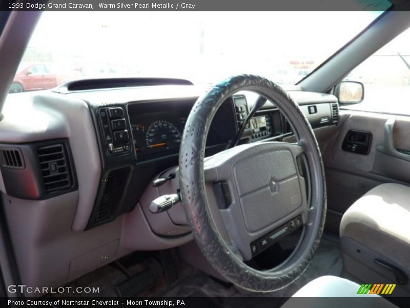 Warm Silver Pearl Metallic / Gray 1993 Dodge Grand Caravan
