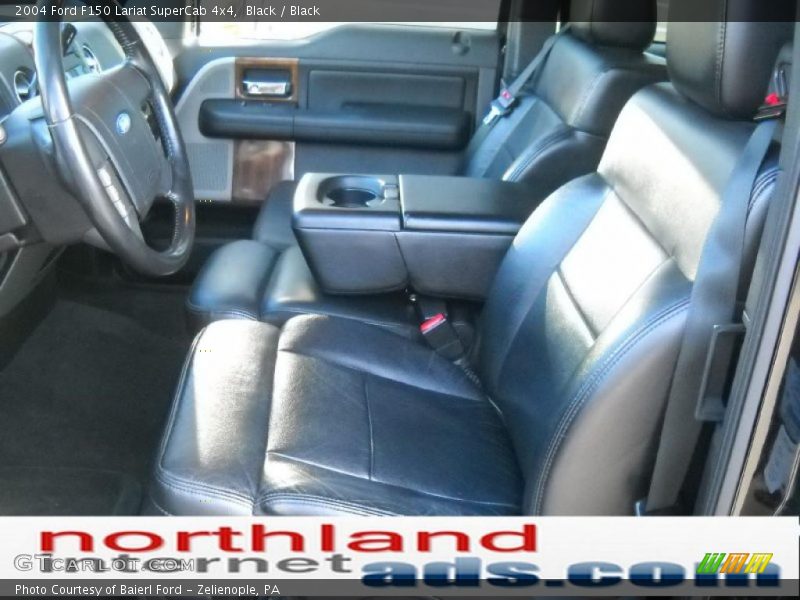 Black / Black 2004 Ford F150 Lariat SuperCab 4x4