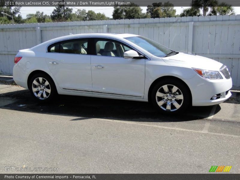 Summit White / Dark Titanium/Light Titanium 2011 Buick LaCrosse CXS