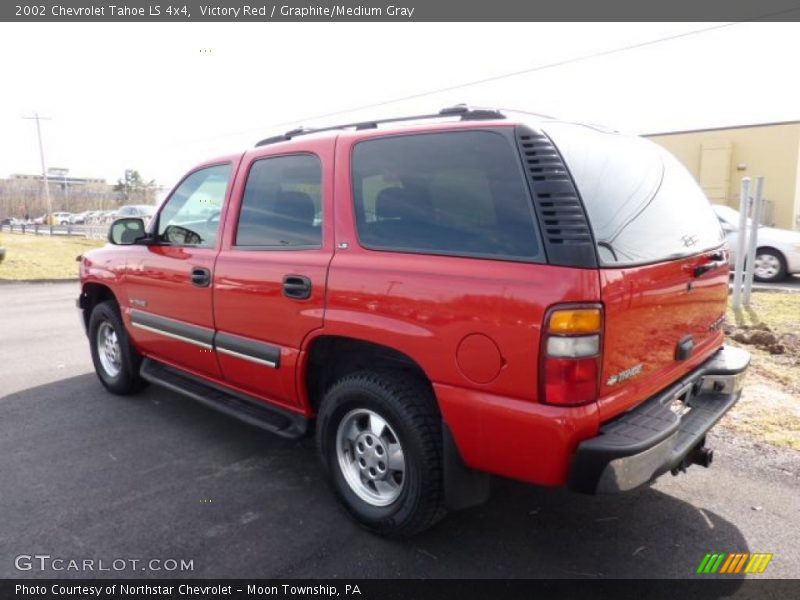 Victory Red / Graphite/Medium Gray 2002 Chevrolet Tahoe LS 4x4
