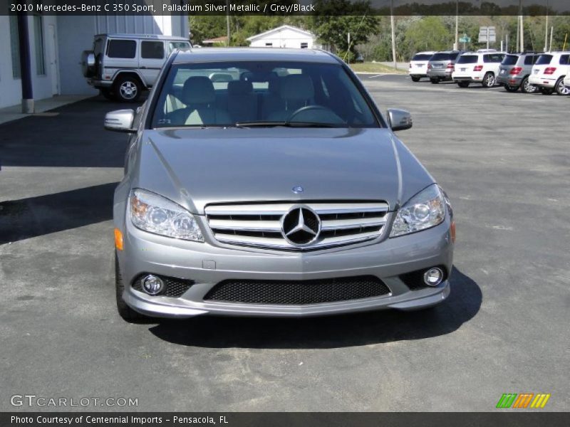 Palladium Silver Metallic / Grey/Black 2010 Mercedes-Benz C 350 Sport