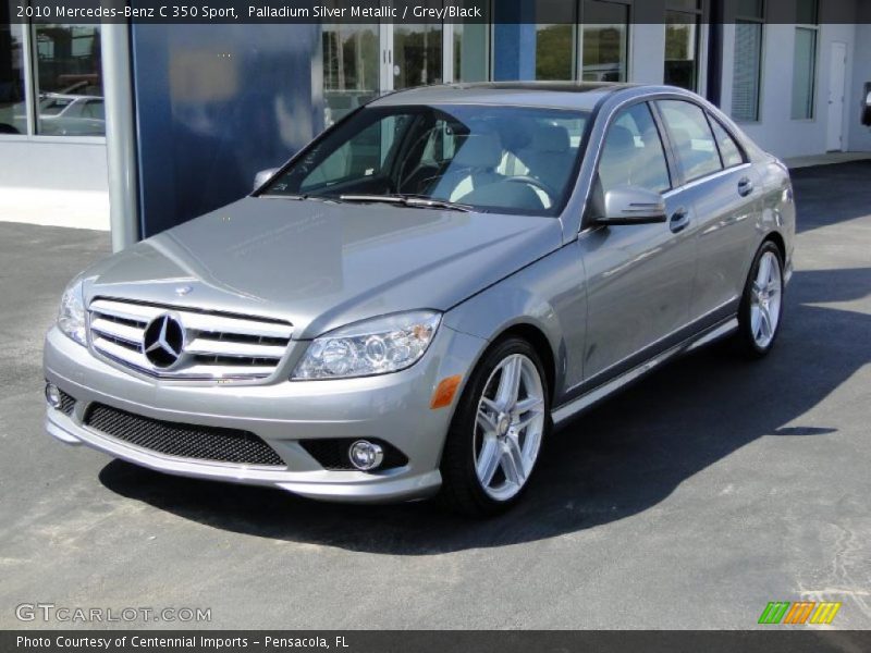 Palladium Silver Metallic / Grey/Black 2010 Mercedes-Benz C 350 Sport