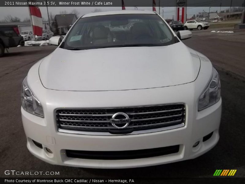 Winter Frost White / Cafe Latte 2011 Nissan Maxima 3.5 SV