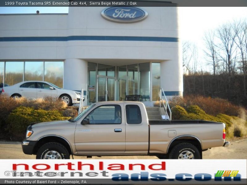 Sierra Beige Metallic / Oak 1999 Toyota Tacoma SR5 Extended Cab 4x4