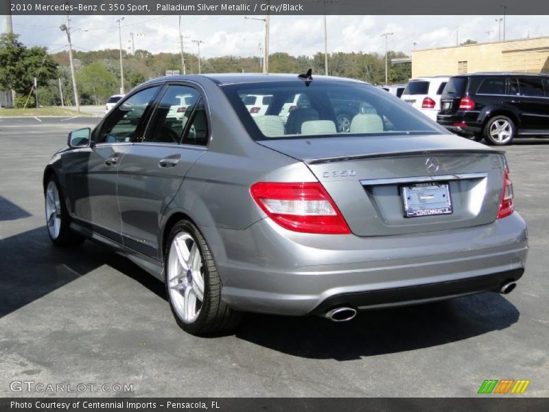 Palladium Silver Metallic / Grey/Black 2010 Mercedes-Benz C 350 Sport