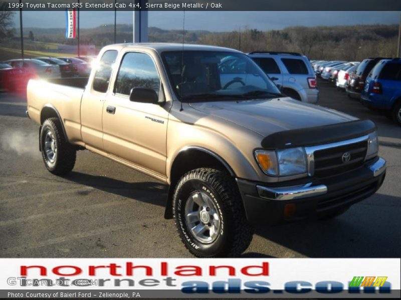 Sierra Beige Metallic / Oak 1999 Toyota Tacoma SR5 Extended Cab 4x4