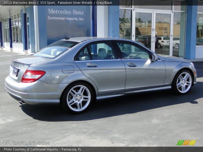 Palladium Silver Metallic / Grey/Black 2010 Mercedes-Benz C 350 Sport