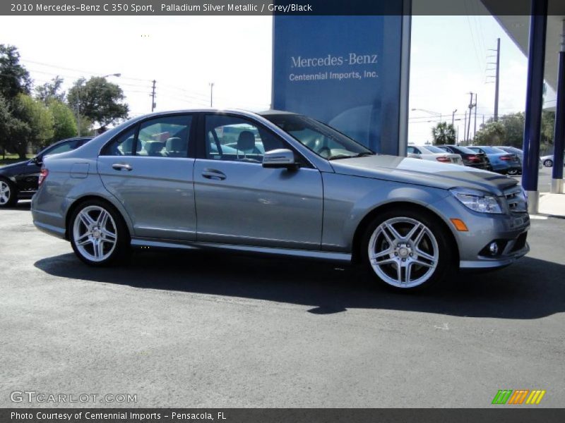 Palladium Silver Metallic / Grey/Black 2010 Mercedes-Benz C 350 Sport