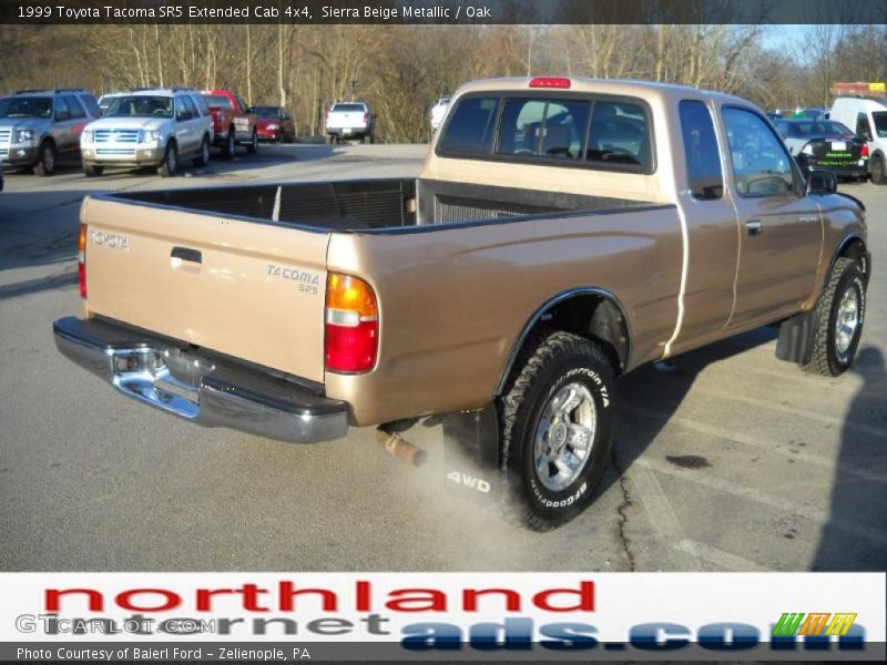 Sierra Beige Metallic / Oak 1999 Toyota Tacoma SR5 Extended Cab 4x4