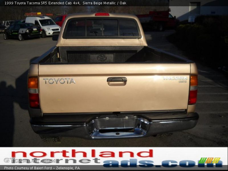 Sierra Beige Metallic / Oak 1999 Toyota Tacoma SR5 Extended Cab 4x4