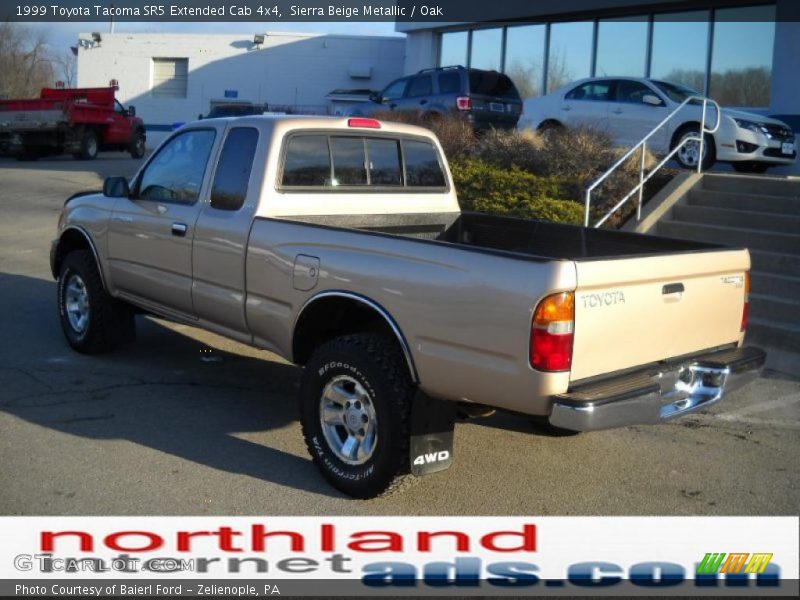 Sierra Beige Metallic / Oak 1999 Toyota Tacoma SR5 Extended Cab 4x4