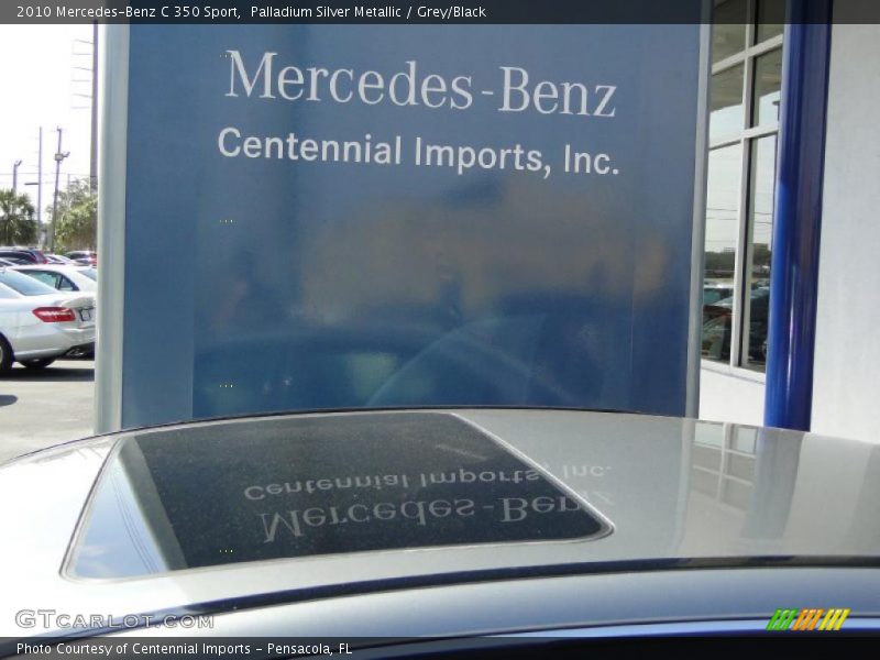Palladium Silver Metallic / Grey/Black 2010 Mercedes-Benz C 350 Sport