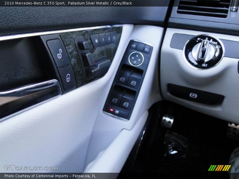Palladium Silver Metallic / Grey/Black 2010 Mercedes-Benz C 350 Sport