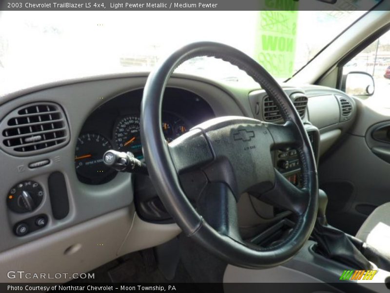 Light Pewter Metallic / Medium Pewter 2003 Chevrolet TrailBlazer LS 4x4