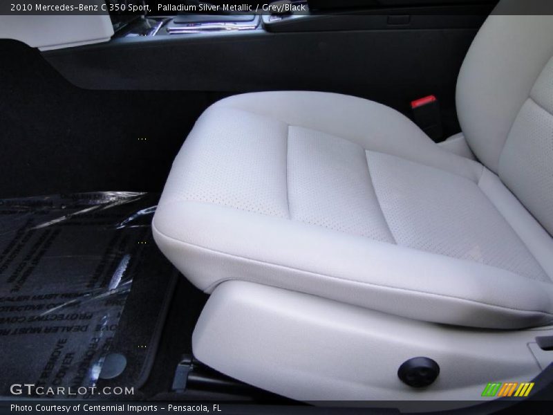 Palladium Silver Metallic / Grey/Black 2010 Mercedes-Benz C 350 Sport