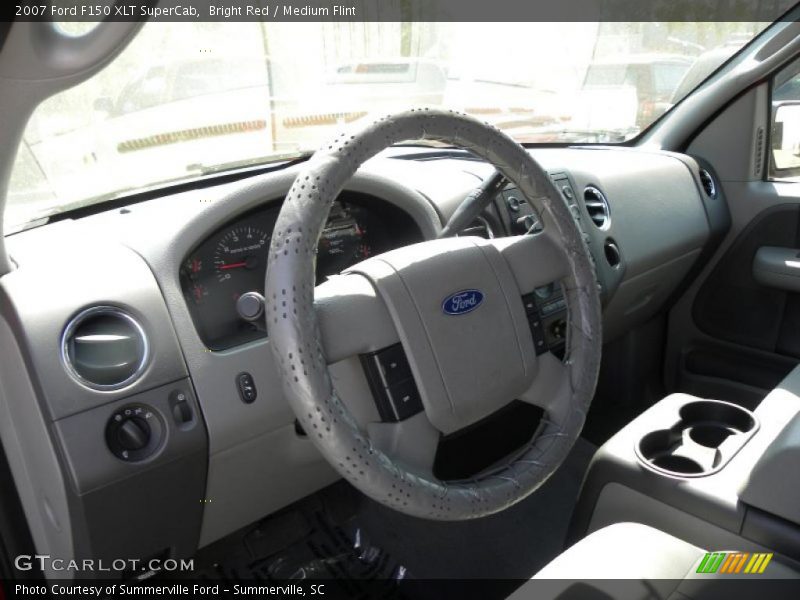 Bright Red / Medium Flint 2007 Ford F150 XLT SuperCab