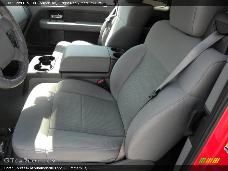 Bright Red / Medium Flint 2007 Ford F150 XLT SuperCab