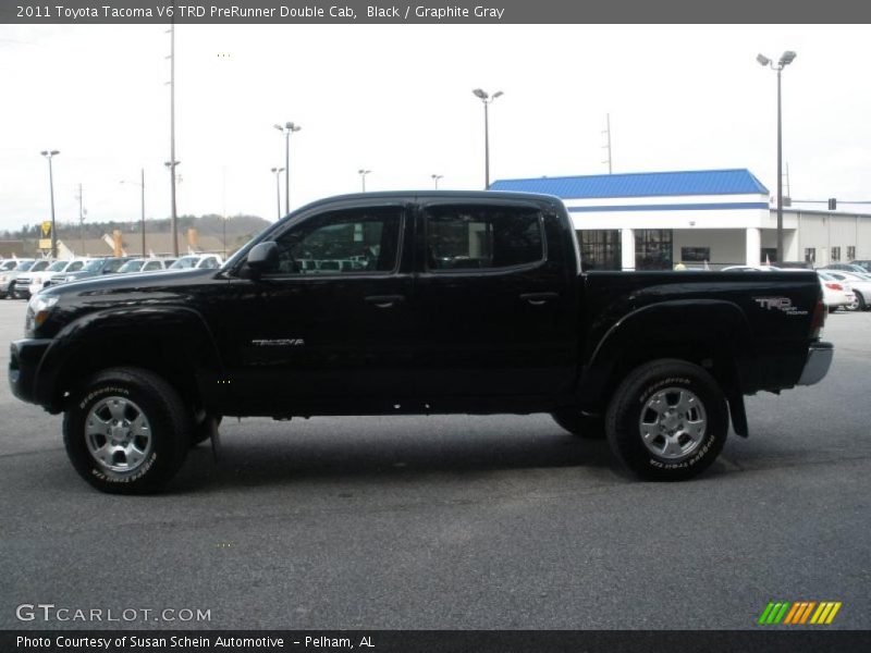 Black / Graphite Gray 2011 Toyota Tacoma V6 TRD PreRunner Double Cab