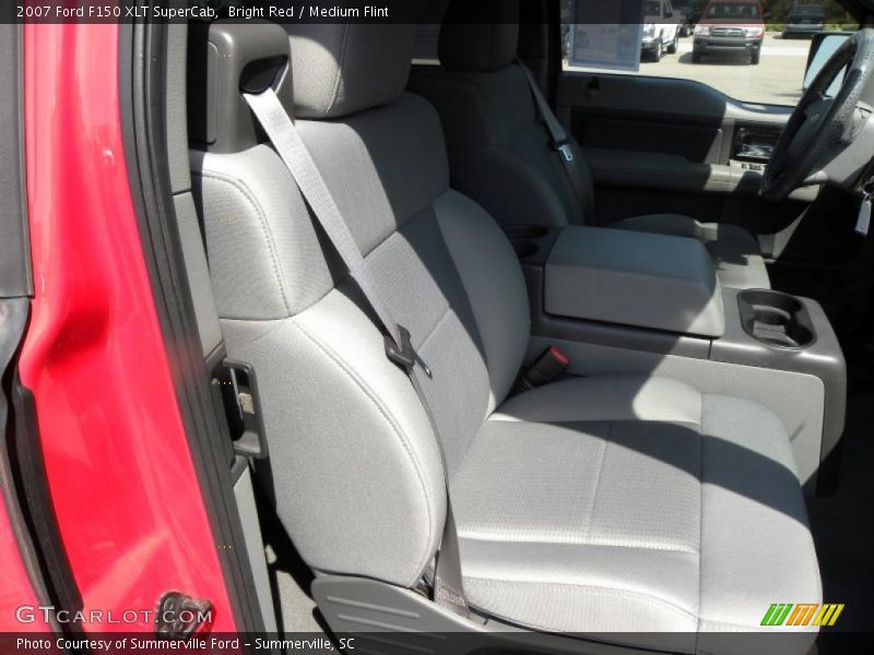 Bright Red / Medium Flint 2007 Ford F150 XLT SuperCab