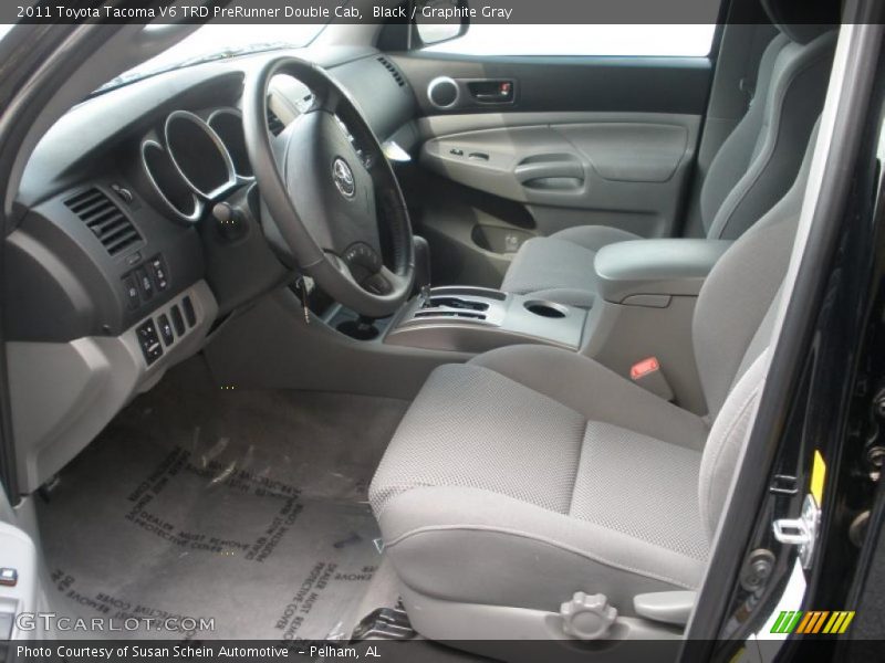  2011 Tacoma V6 TRD PreRunner Double Cab Graphite Gray Interior