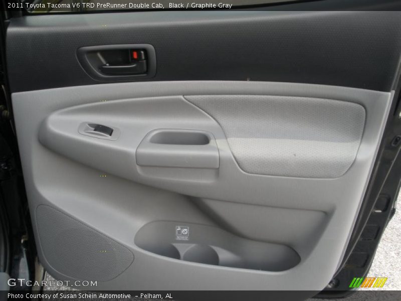 Black / Graphite Gray 2011 Toyota Tacoma V6 TRD PreRunner Double Cab