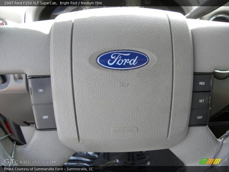 Bright Red / Medium Flint 2007 Ford F150 XLT SuperCab