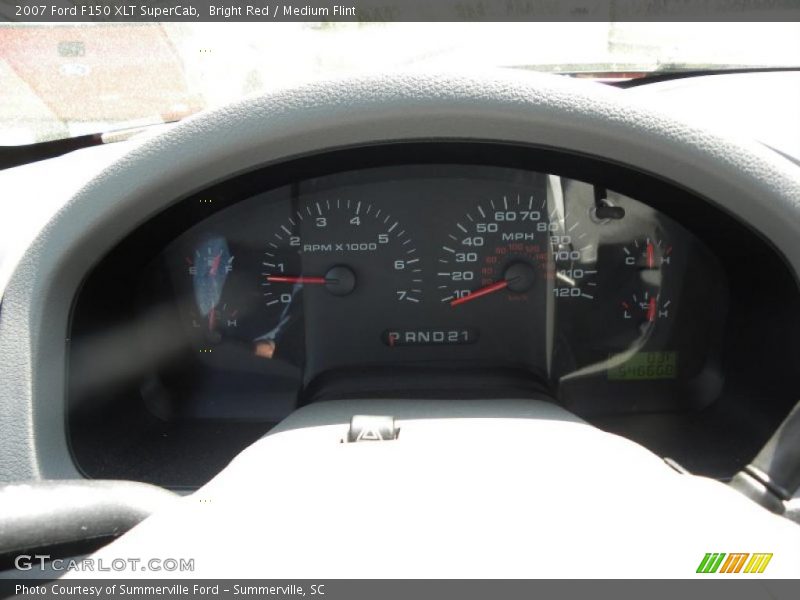 Bright Red / Medium Flint 2007 Ford F150 XLT SuperCab