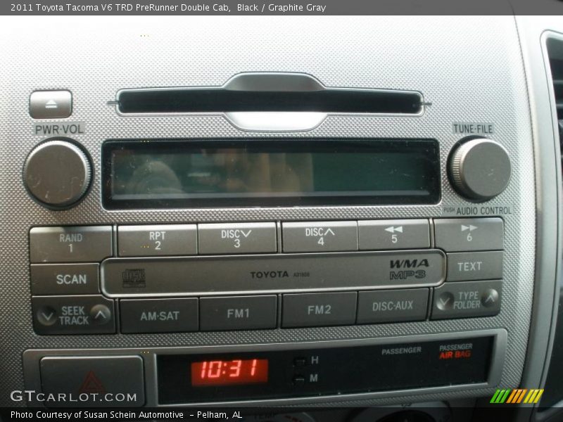 Black / Graphite Gray 2011 Toyota Tacoma V6 TRD PreRunner Double Cab