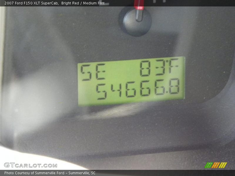 Bright Red / Medium Flint 2007 Ford F150 XLT SuperCab