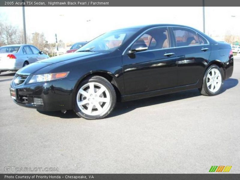 Nighthawk Black Pearl / Parchment 2005 Acura TSX Sedan
