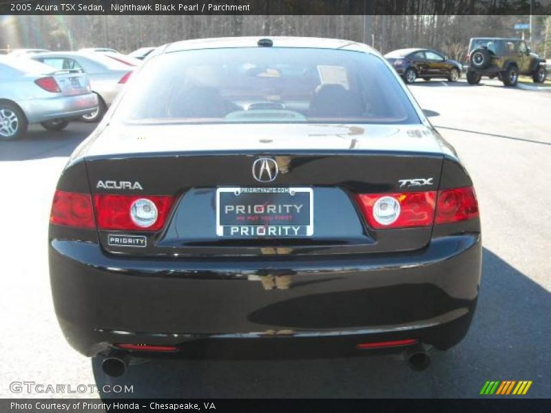 Nighthawk Black Pearl / Parchment 2005 Acura TSX Sedan