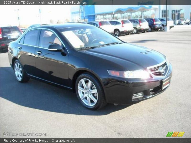 Nighthawk Black Pearl / Parchment 2005 Acura TSX Sedan