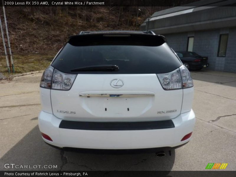 Crystal White Mica / Parchment 2009 Lexus RX 350 AWD