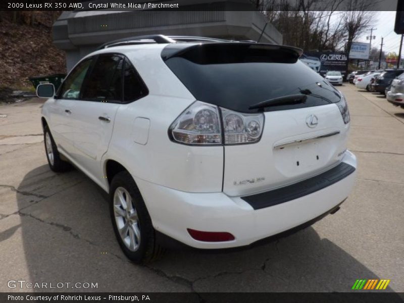 Crystal White Mica / Parchment 2009 Lexus RX 350 AWD