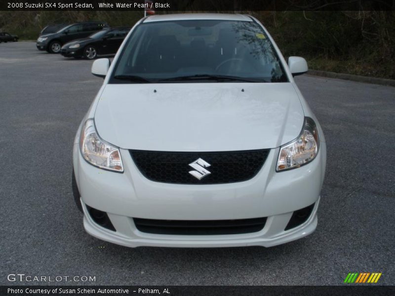 White Water Pearl / Black 2008 Suzuki SX4 Sport Sedan