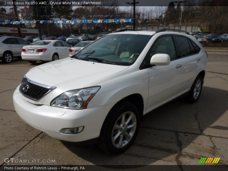 Crystal White Mica / Parchment 2009 Lexus RX 350 AWD