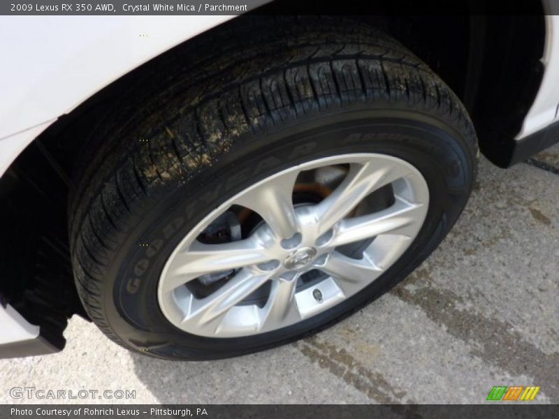 Crystal White Mica / Parchment 2009 Lexus RX 350 AWD