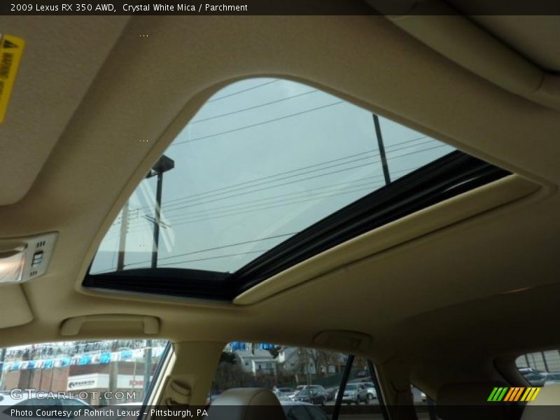 Crystal White Mica / Parchment 2009 Lexus RX 350 AWD