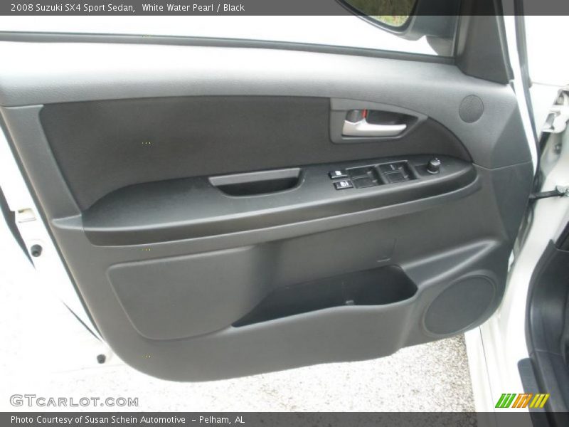 White Water Pearl / Black 2008 Suzuki SX4 Sport Sedan