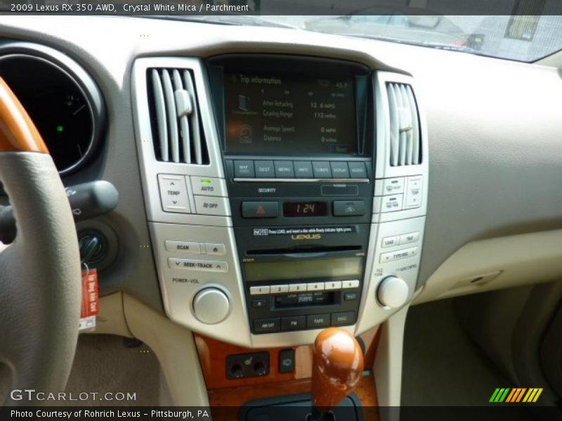 Crystal White Mica / Parchment 2009 Lexus RX 350 AWD