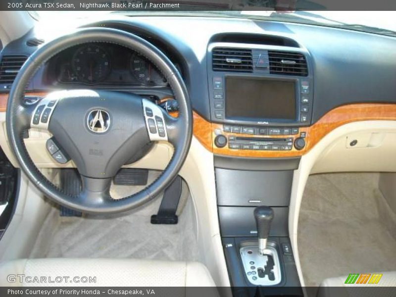 Nighthawk Black Pearl / Parchment 2005 Acura TSX Sedan