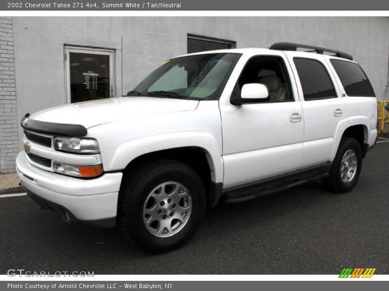 Summit White / Tan/Neutral 2002 Chevrolet Tahoe Z71 4x4