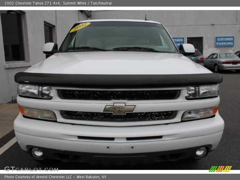 Summit White / Tan/Neutral 2002 Chevrolet Tahoe Z71 4x4