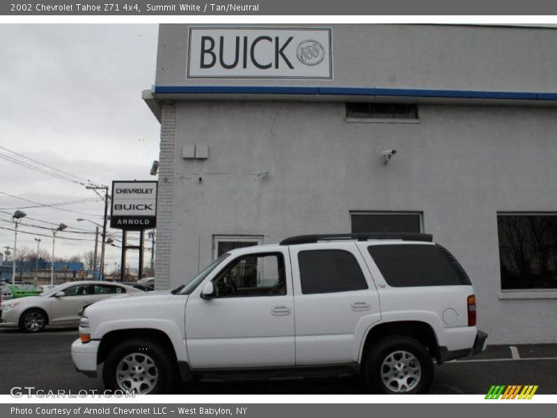 Summit White / Tan/Neutral 2002 Chevrolet Tahoe Z71 4x4