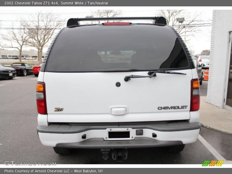 Summit White / Tan/Neutral 2002 Chevrolet Tahoe Z71 4x4